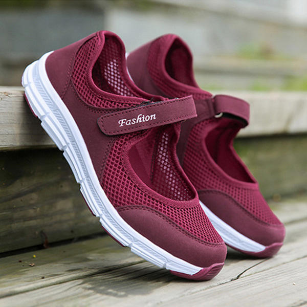 Casual Mesh Light Soft Sole Breathable Outdoor Sport Flats 